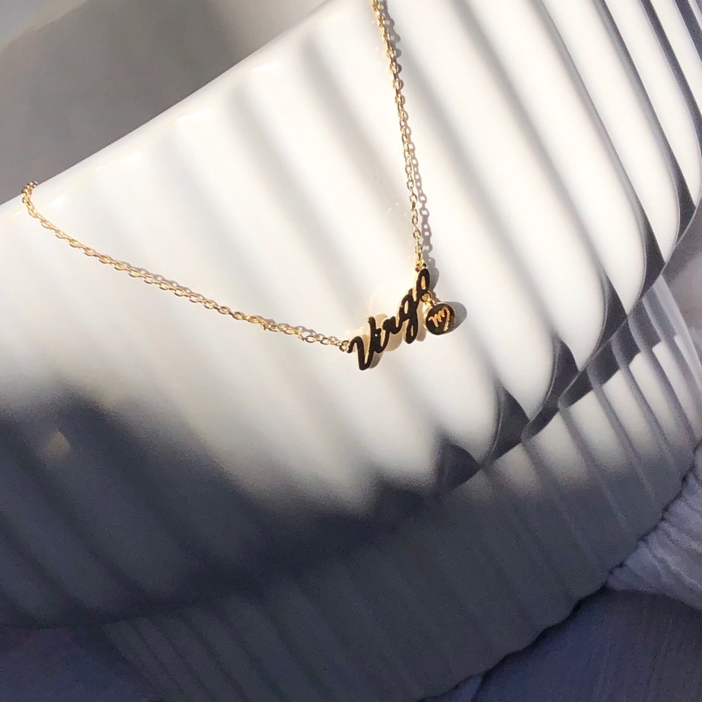 NEW 14K Gold Plated Virgo Necklace